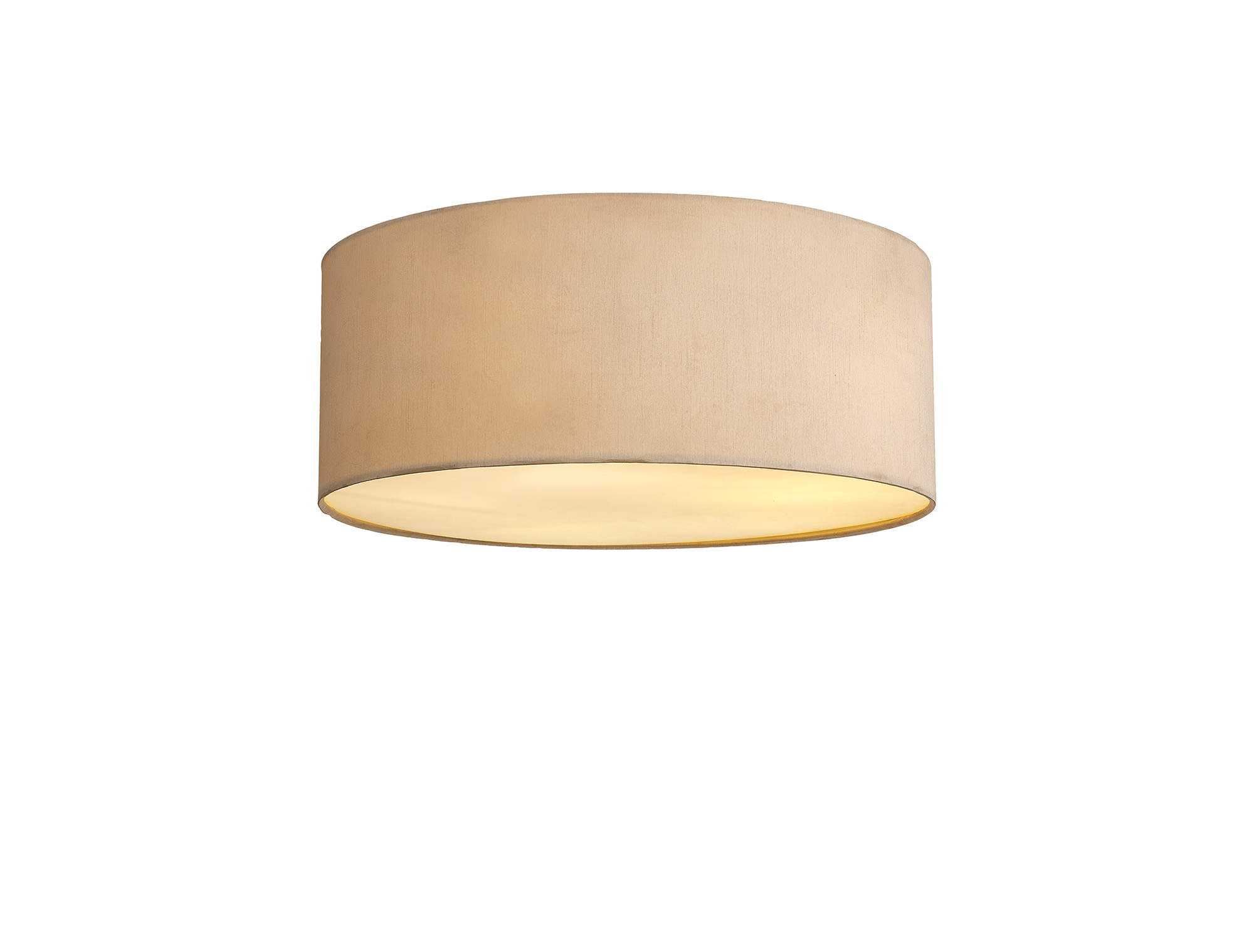 DK0640  Baymont 50cm Flush 5 Light Nude Beige/Moonlight, Frosted Diffuser